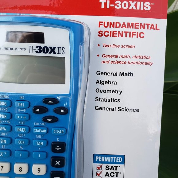 New Texas Instruments TI-30X IIS Scientific Calculator Blue solar battery power - Picture 4 of 9